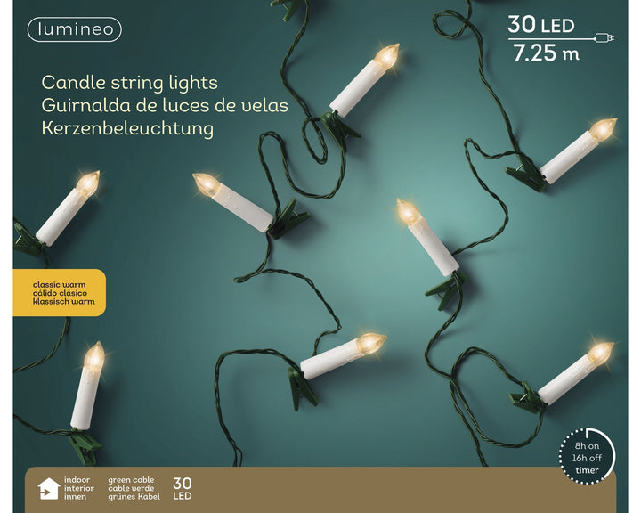 Candele Led Da Interno Luce Classica L.725cm