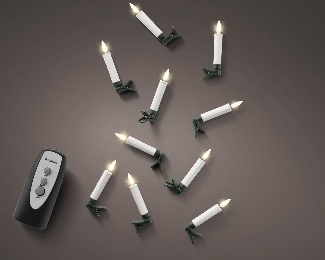 Candela led 2 funzioni effetto luccichio diametero 1,5 x altezza10 cm