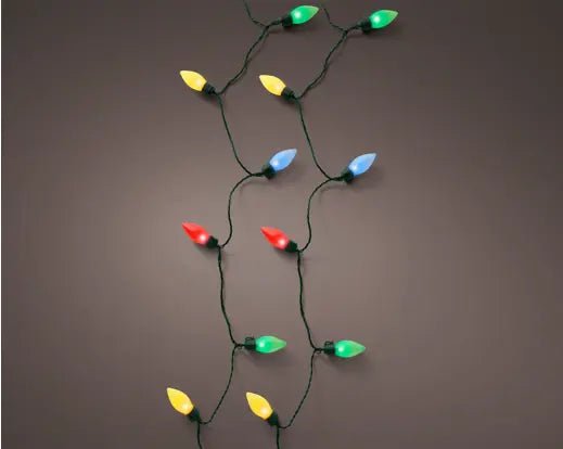 Luci LED Vintage Cavo Verde Multicolor D.2,8 x L.980 cm | Kaemingk - Perrone Shop