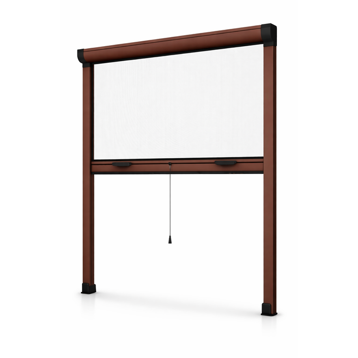 Zanzariera a Rullo Marrone per Finestra – Stop a Zanzare e Insetti in Casa