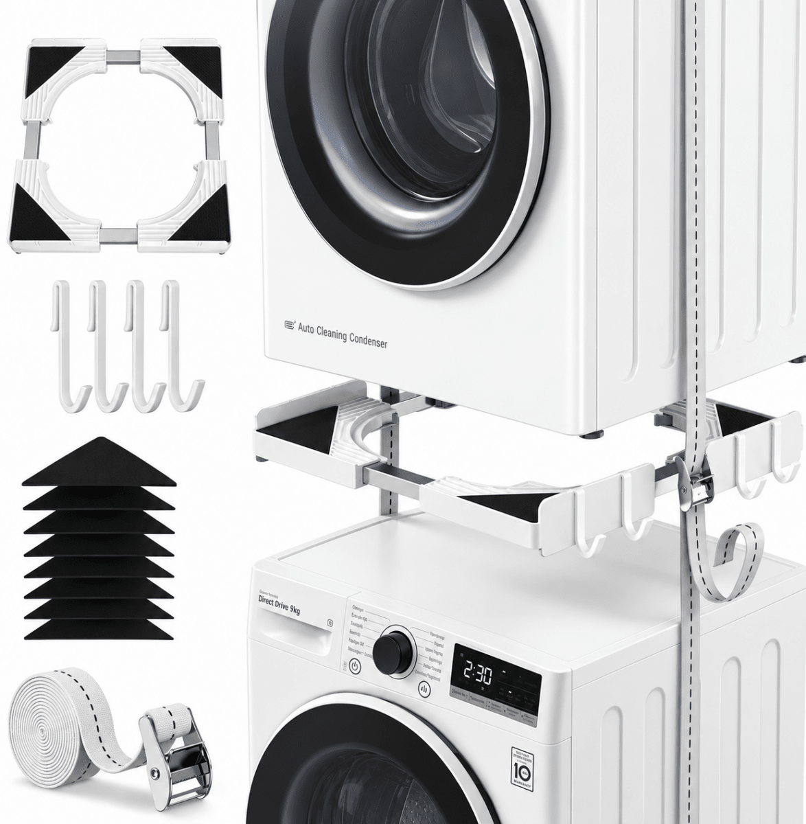 Kit Sovrapposizione Lavatrice e Asciugatrice 46–66 cm - Perrone Shop
