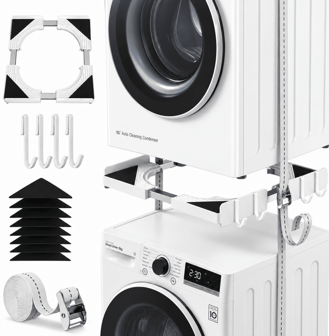 Kit Sovrapposizione Lavatrice e Asciugatrice 46–66 cm - Perrone Shop