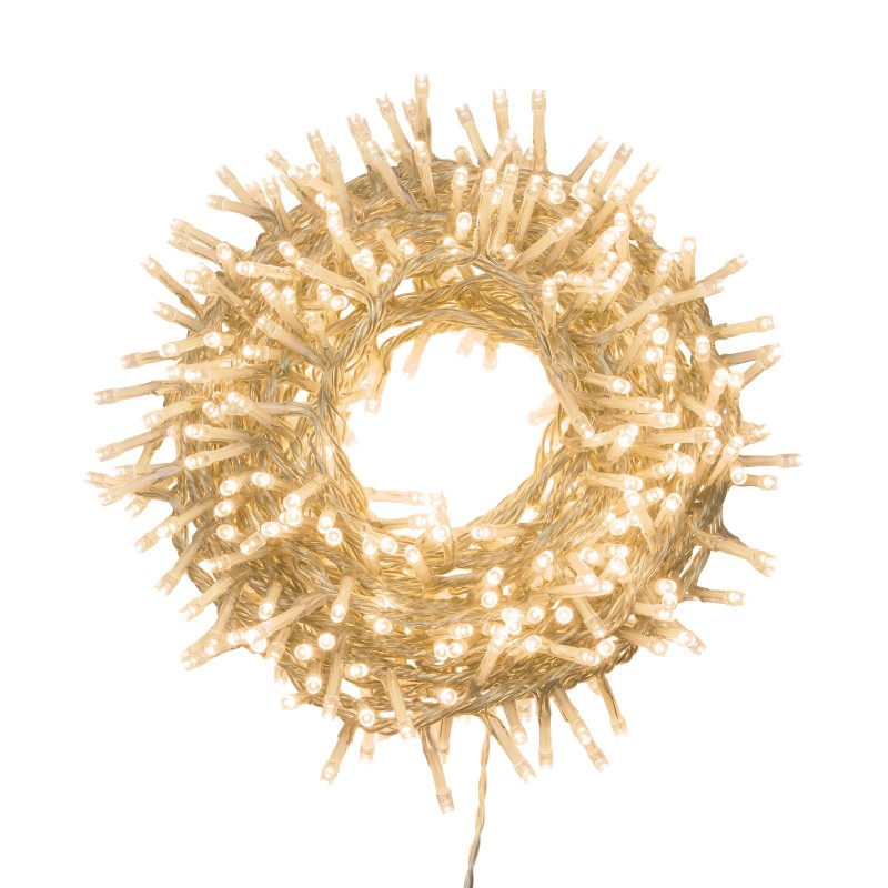 Luci di Natale 500 LED luce calda a batteria Lotti