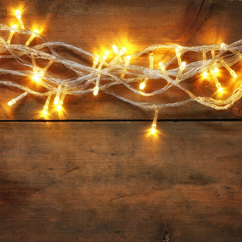 Luci di Natale 500 LED luce calda a batteria Lotti