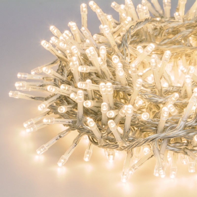 Luci di Natale 500 LED luce calda a batteria Lotti