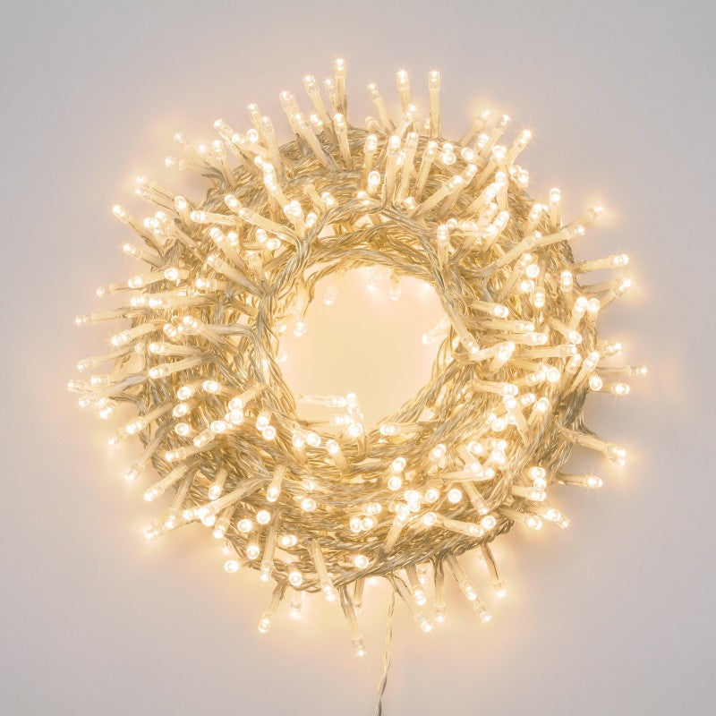 Luci di Natale 500 LED luce calda a batteria Lotti