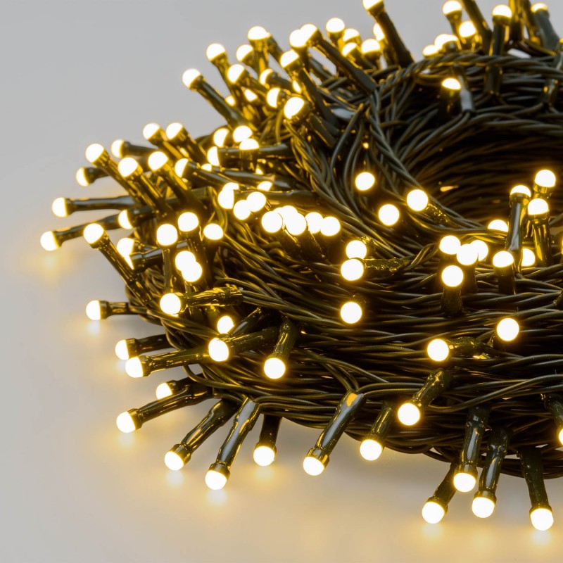 500 Minipearl Led 25m Con Pannello Solare Bianco Caldo | Lotti