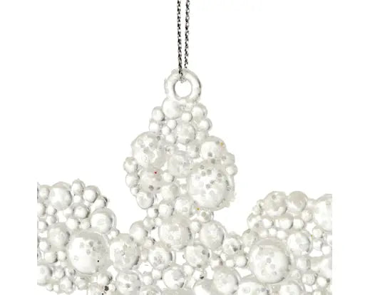 Fiocco di Neve Trasparente Glitter 10 cm 3 Assortiti | Kaemingk
