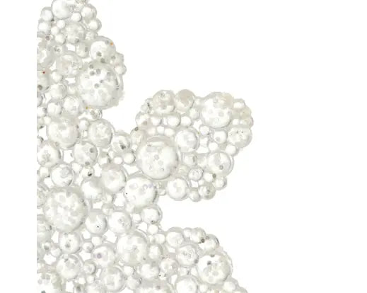 Fiocco di Neve Trasparente Glitter 10 cm 3 Assortiti | Kaemingk