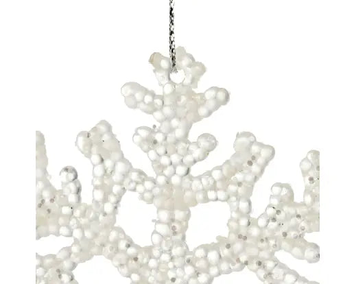 Fiocco di Neve Trasparente Glitter 10 cm 3 Assortiti | Kaemingk