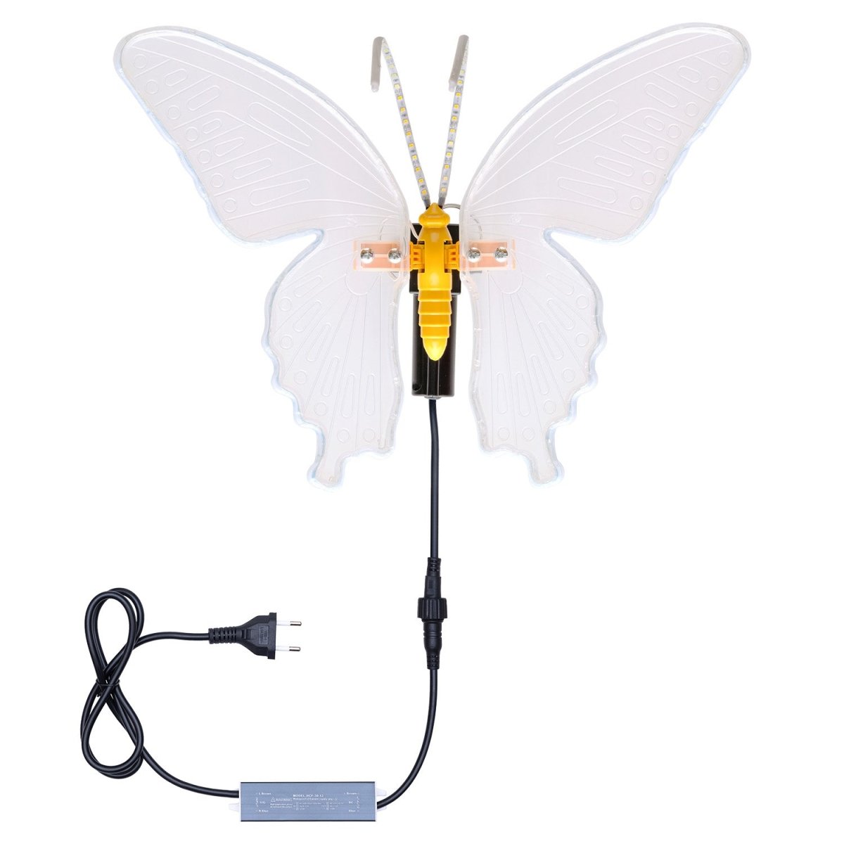 Farfalla luminosa LED con ali in movimento - Perrone Shop