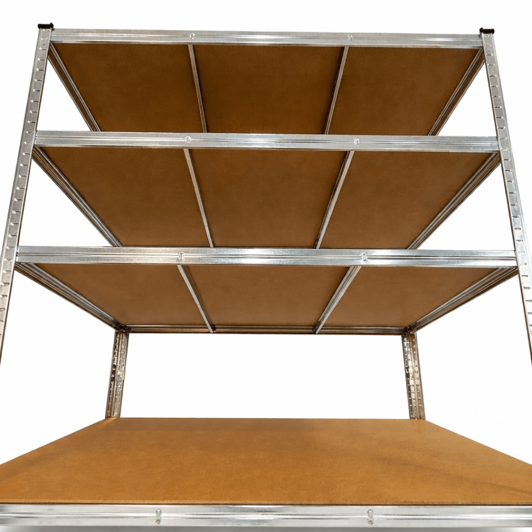 Scaffale 5 ripiani in acciaio e MDF Thor 120x60x180 cm - Perrone Shop