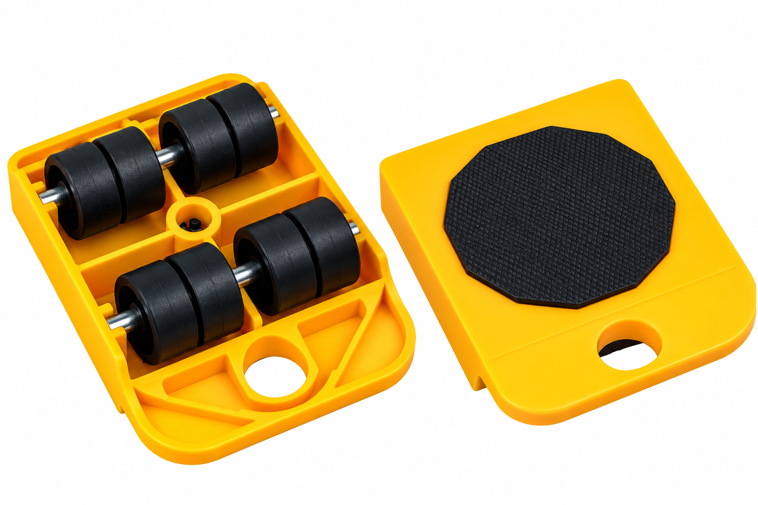 Alzamobili con Ruote – Kit per Sollevare e Spostare Mobili fino a 150 kg