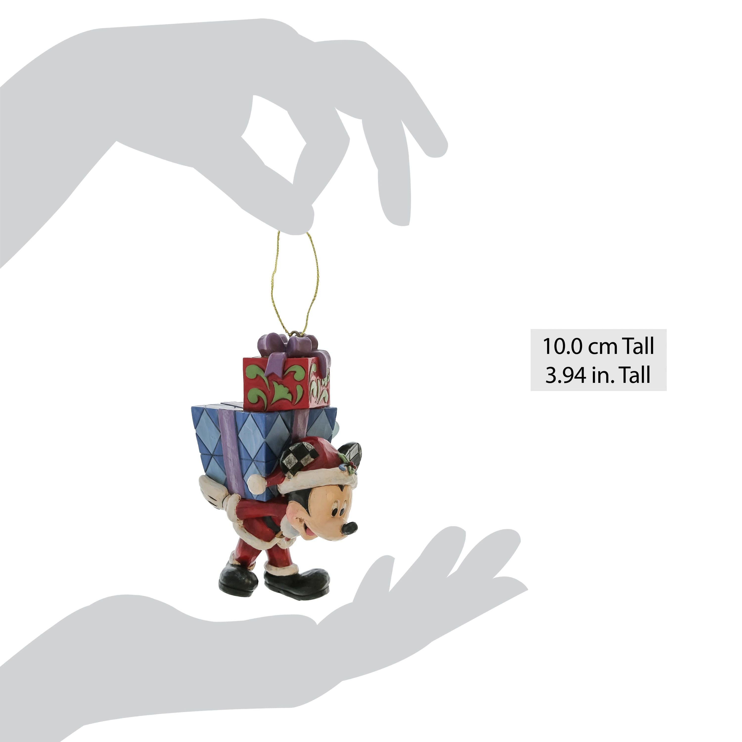 Topolino con Regali in Spalla da Appendere H 10 cm | Enesco