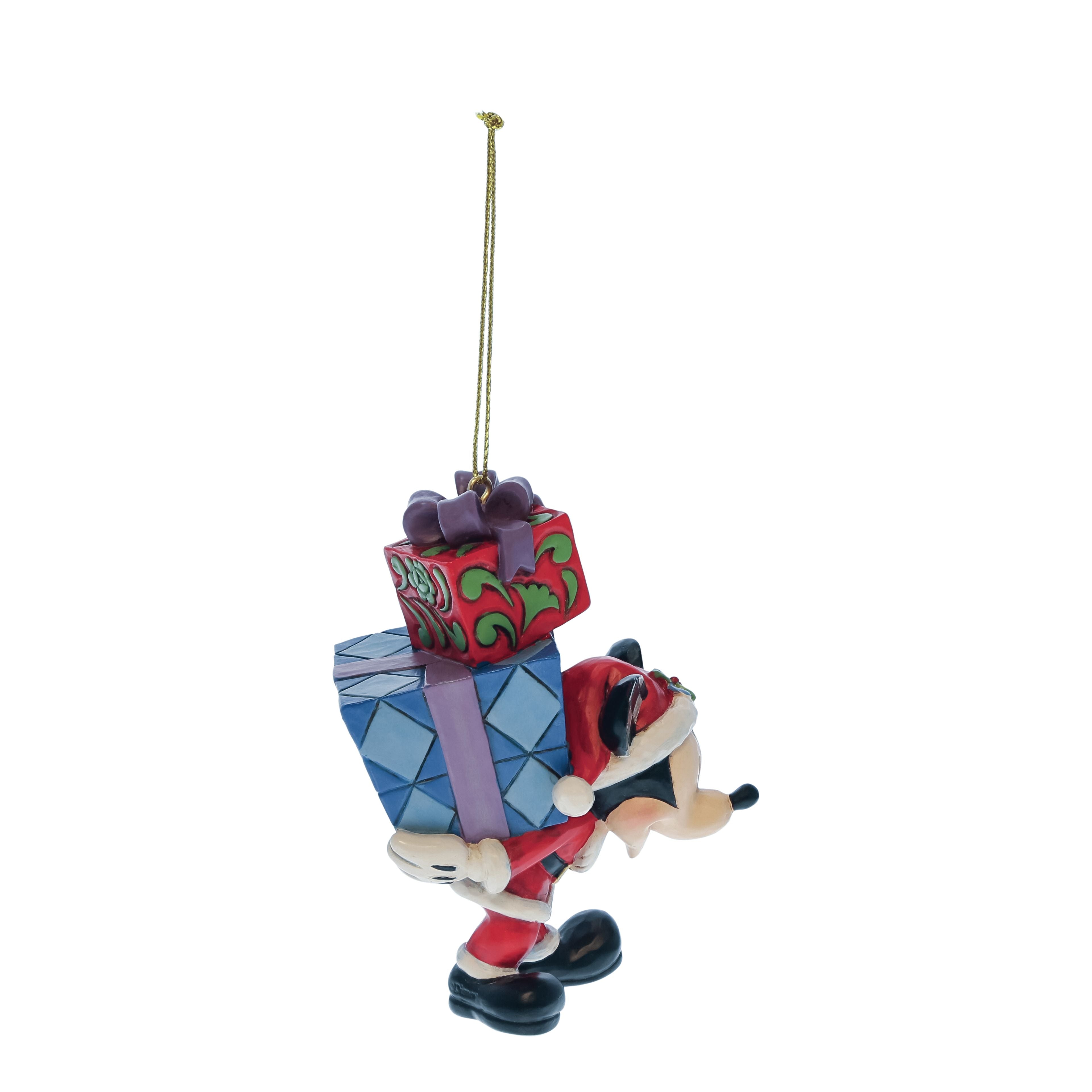 Topolino con Regali in Spalla da Appendere H 10 cm | Enesco