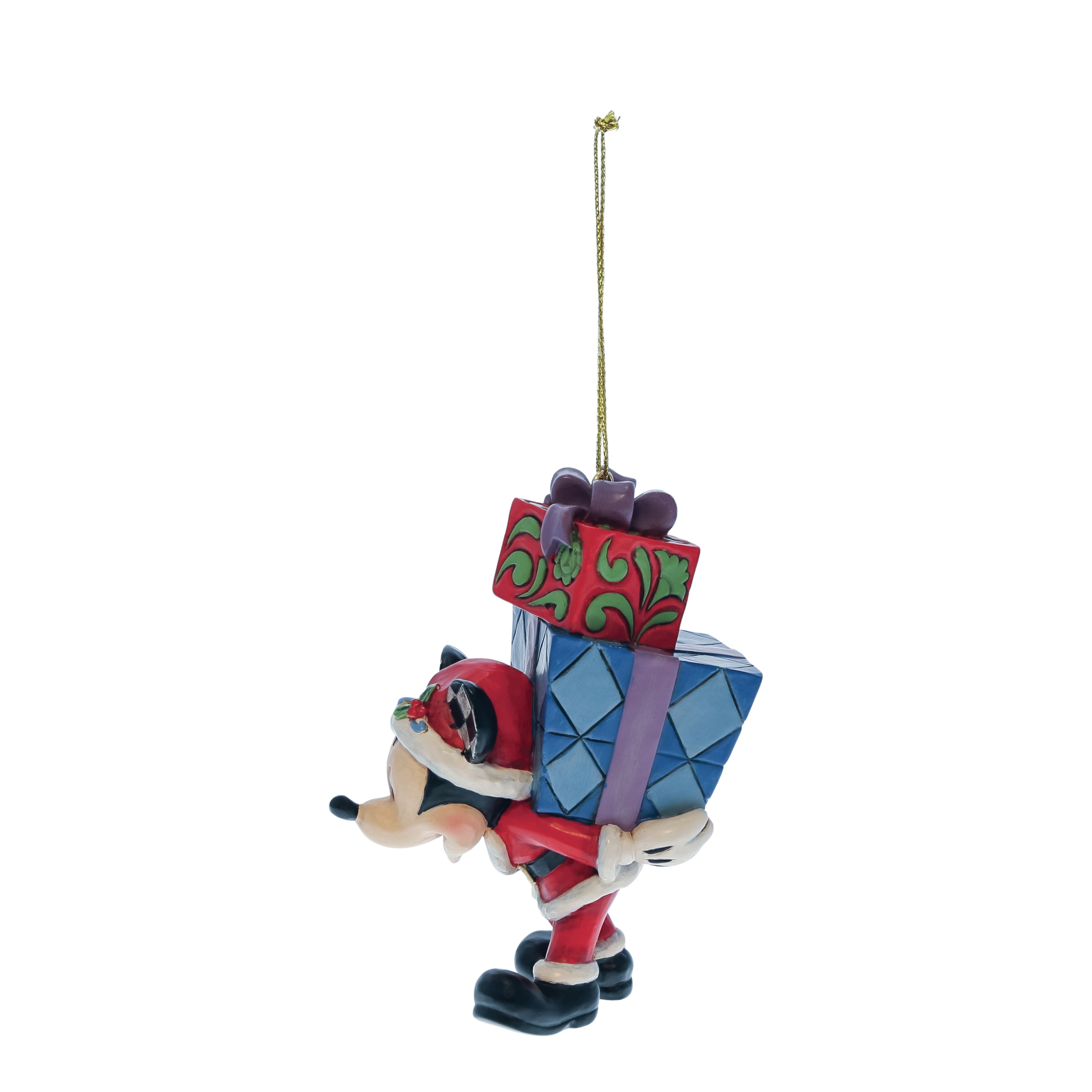 Topolino con Regali in Spalla da Appendere H 10 cm | Enesco