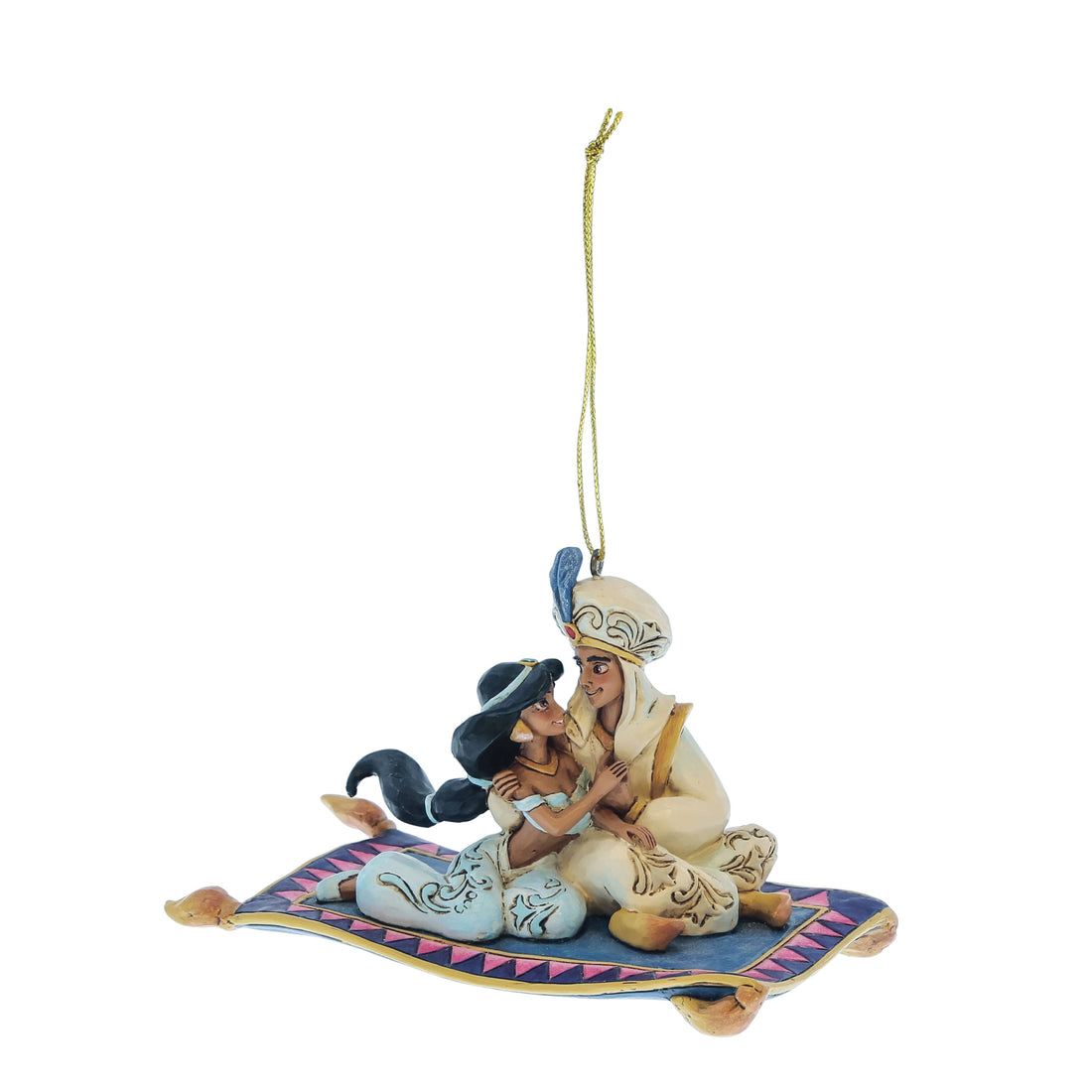 Aladdin e Jasmine sul Tappeto Magico da Appendere H 7,5 cm | Enesco
