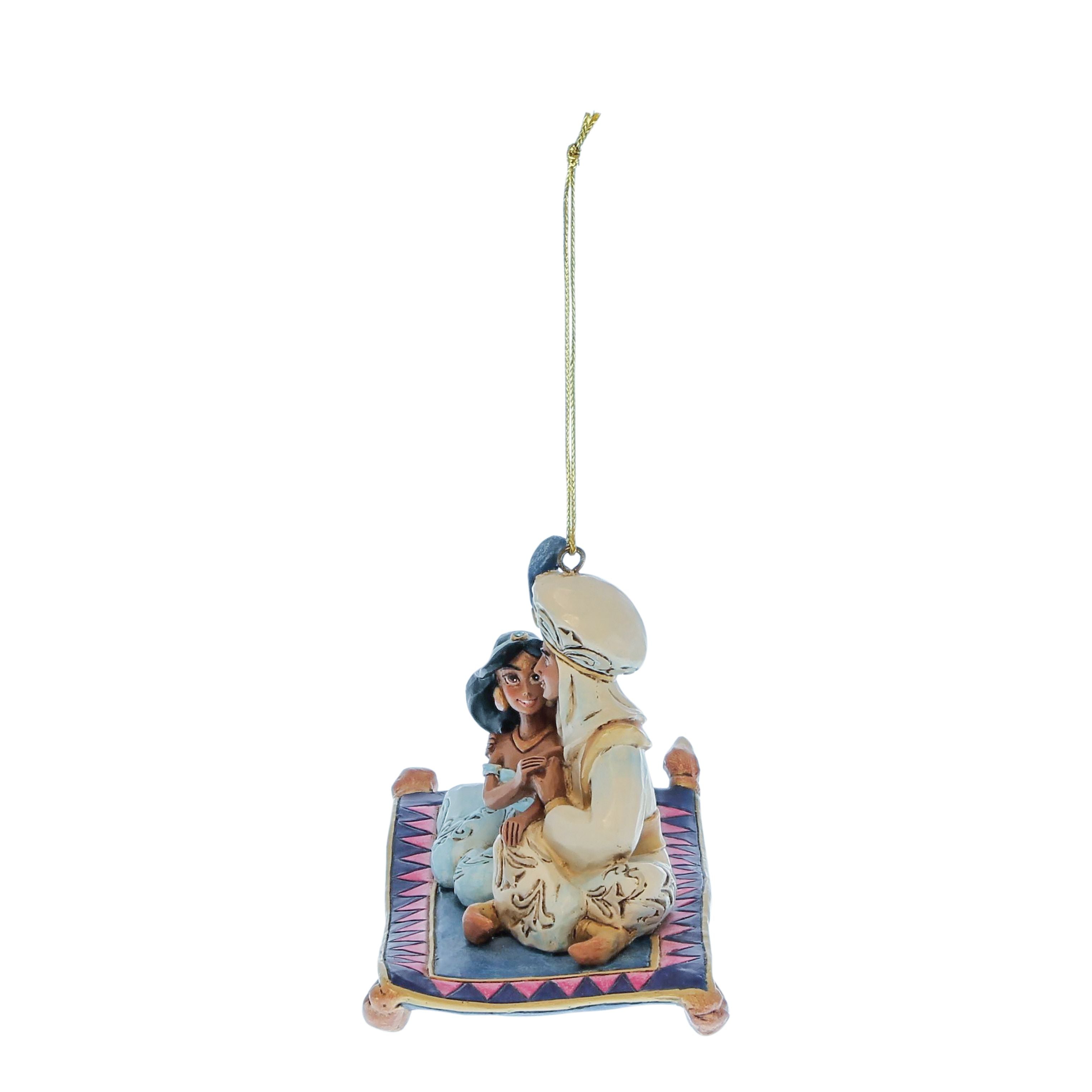 Aladdin e Jasmine sul Tappeto Magico da Appendere H 7,5 cm | Enesco