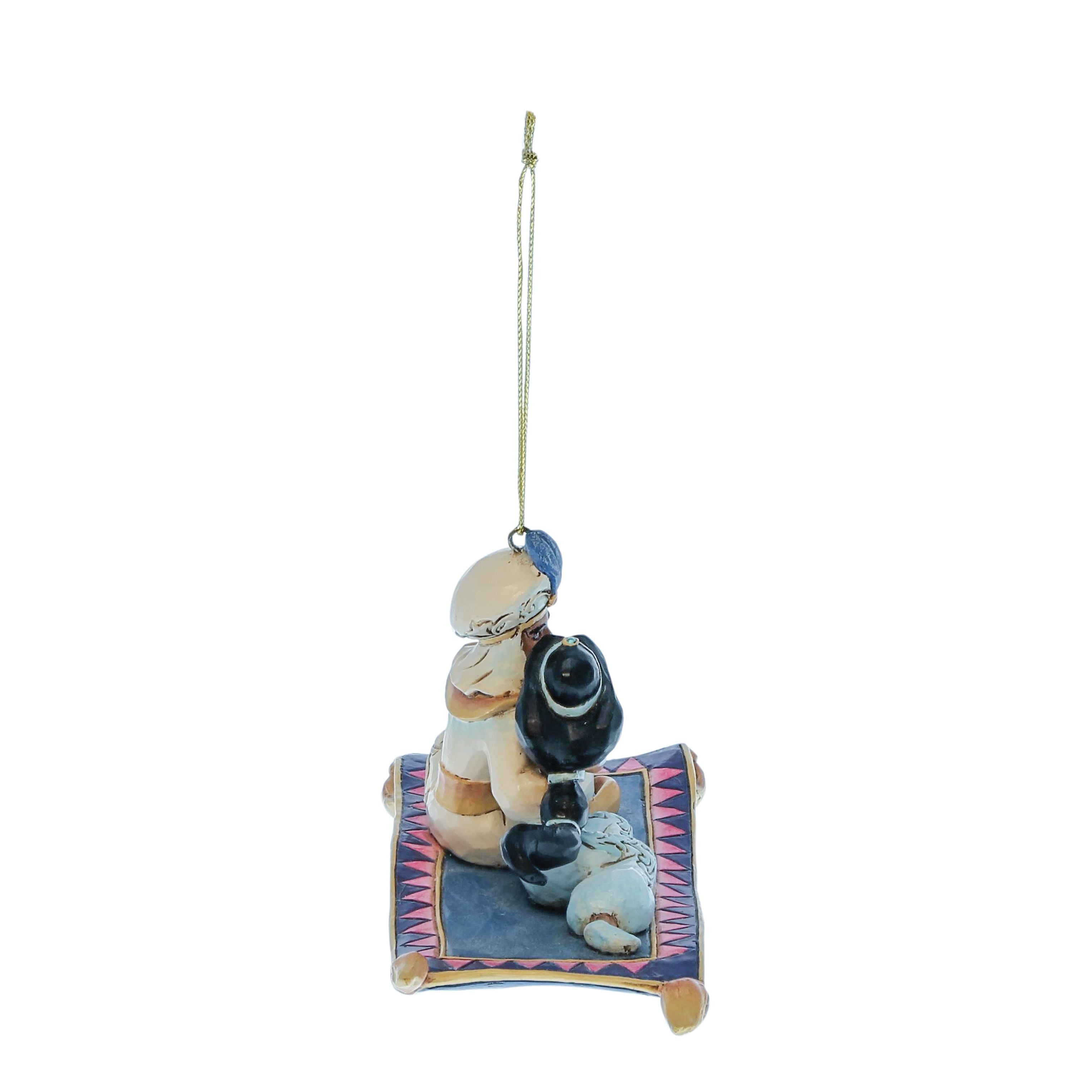 Aladdin e Jasmine sul Tappeto Magico da Appendere H 7,5 cm | Enesco