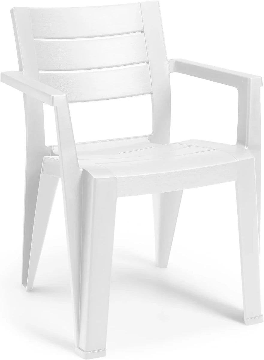 Set tavolo Porto Bianco + 6 sedie Julie Bianco - Perrone Shop