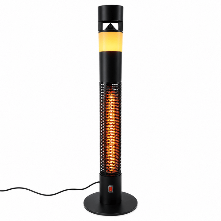 Stufa a infrarossi 1500W Xone Sun&Sound vista frontale