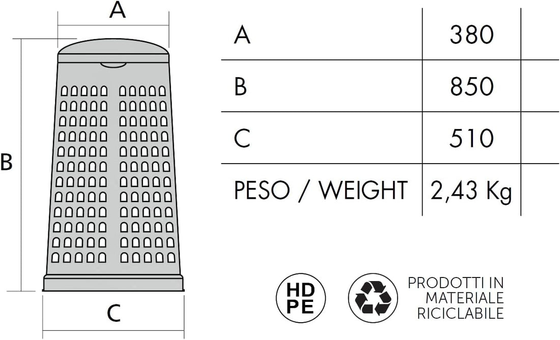 Trespolo portasacco per rifiuti - Perrone Shop