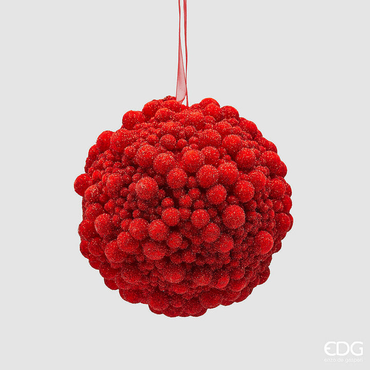 Addobbo palla con sfere rosso| EDG