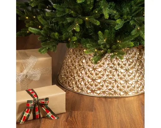 Base Copri Albero di Natale Oro Antico 70 x 27 cm | Kaemingk - Perrone Shop
