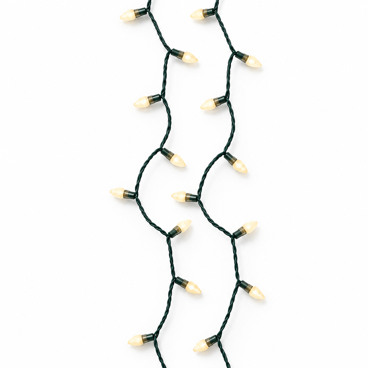 Luci LED Vintage Bianco Caldo con Cavo Verde 11,9 m | Kaemingk