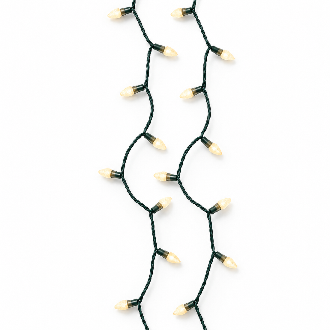 Luci LED Vintage Bianco Caldo con Cavo Verde 11,9 m | Kaemingk