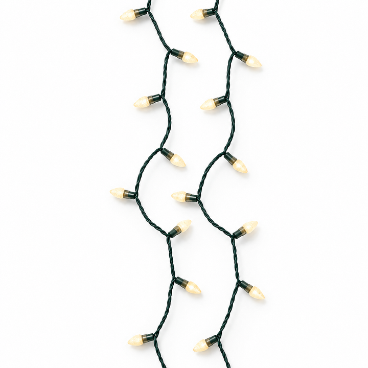 Luci LED Vintage Bianco Caldo con Cavo Verde 11,9 m | Kaemingk