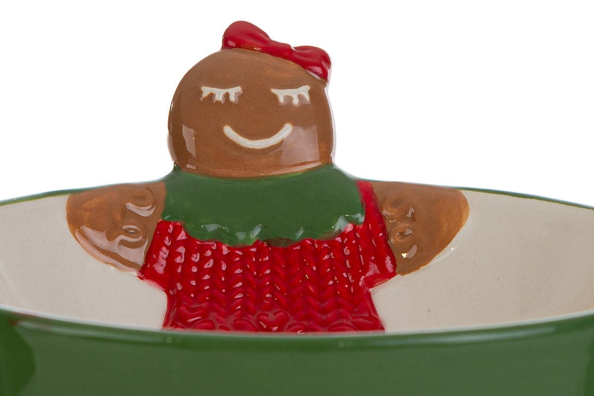 Svuotatasche Omino di Zenzero in Ceramica 14 x 13 x 8 cm | Le Stelle - Perrone Shop