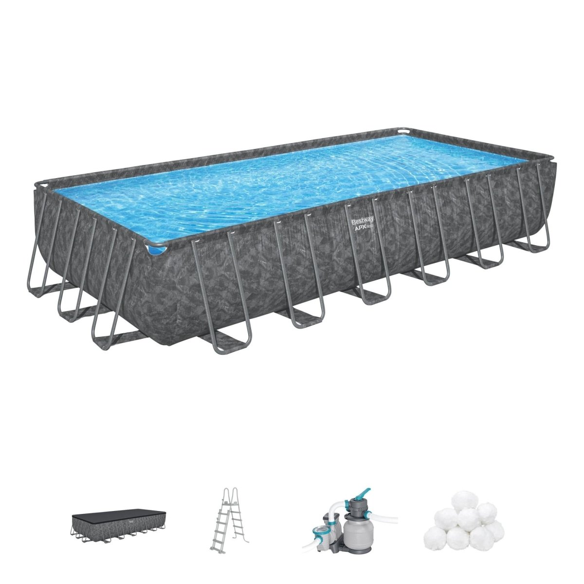 Set piscina APX 365 da 732x366x132 cm | Bestway - Perrone Shop