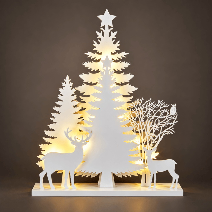 Paesaggio LED Foresta Natalizia H 40 cm | Kaemingk - Perrone Shop