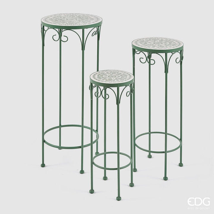 Alzata tavolino arredo Decoflor rotondo | EDG - Perrone Shop