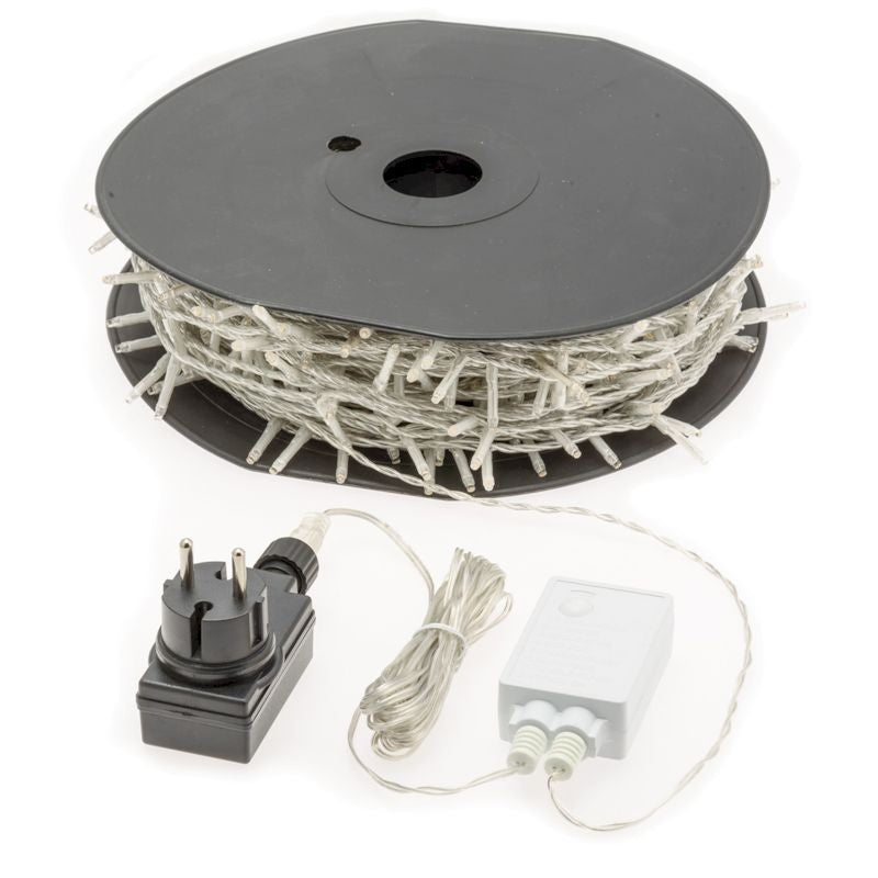 750 LED bianco caldo con cavo trasparente Lotti