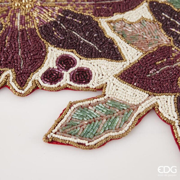 Runner Stella di Natale Verde e Bordeaux