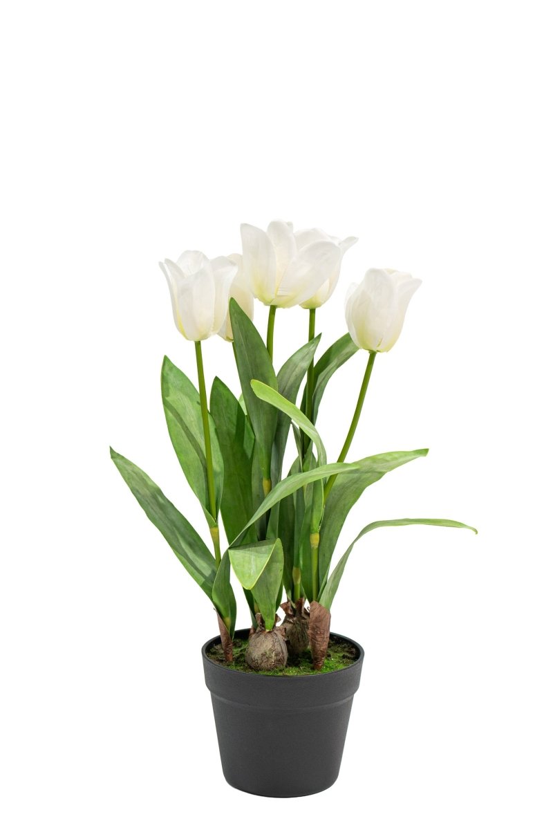 Composizione tulipani olandesi artificiali in vaso - 54cm Xone| Perrone Shop - Perrone Shop