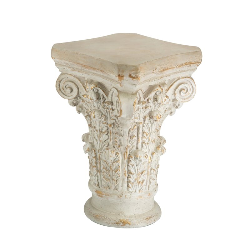 Mezza Colonna Decorativa in Magnesia – 41x41x62 cm - Perrone Shop