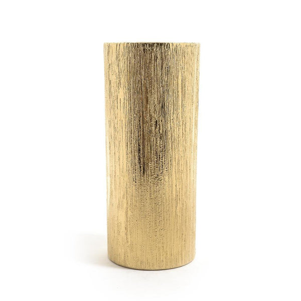 Vaso in ceramia Oro D.13XH.30CM | Mercury - Perrone Shop