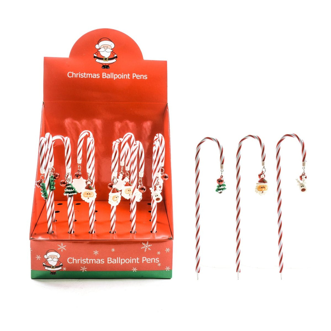Penna Natalizia Candy Cane con Ciondolo Decorativo - Perrone Shop