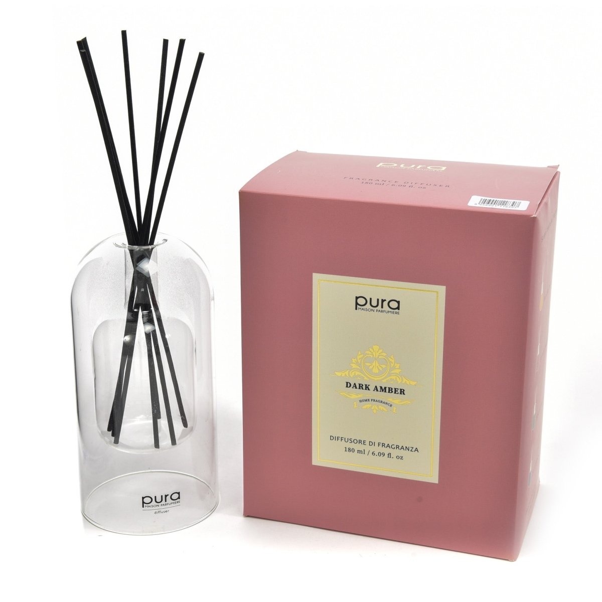 Diffusore di essenza con bottiglia in vetro 180ml - Perrone Shop