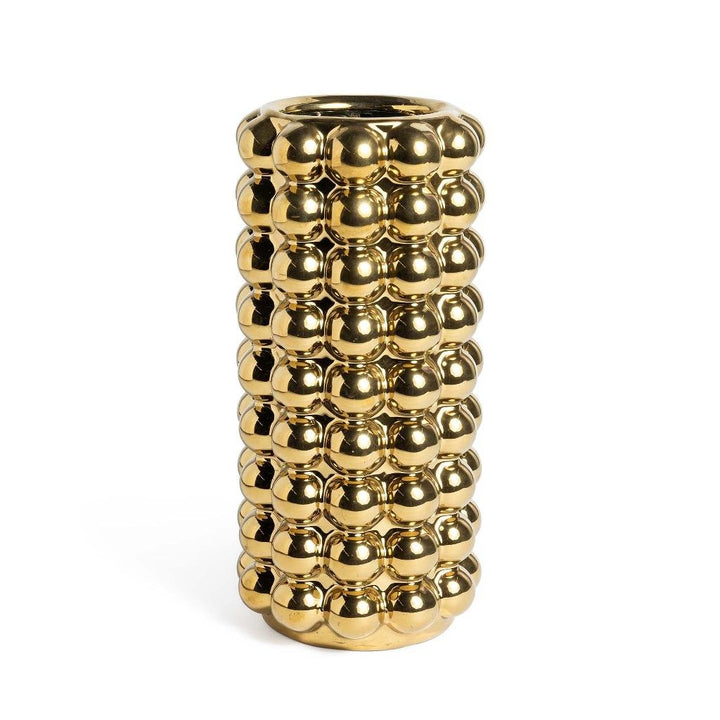 Vaso Bubble portafiori in ceramica Oro | Mercury - Perrone Shop