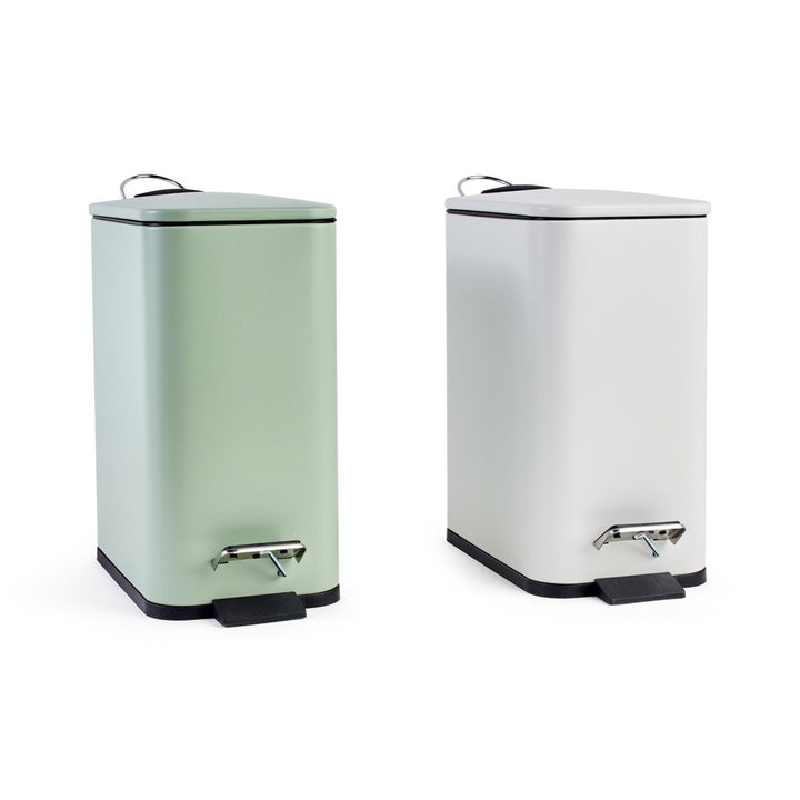 Pattumiera da bagno in metallo 5L H.28.5CM - Perrone Shop