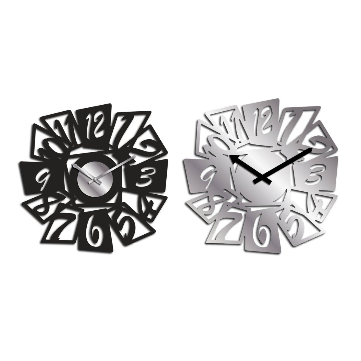 Orologio da parete in metallo a batteria 1XAA 40X40CM - Perrone Shop