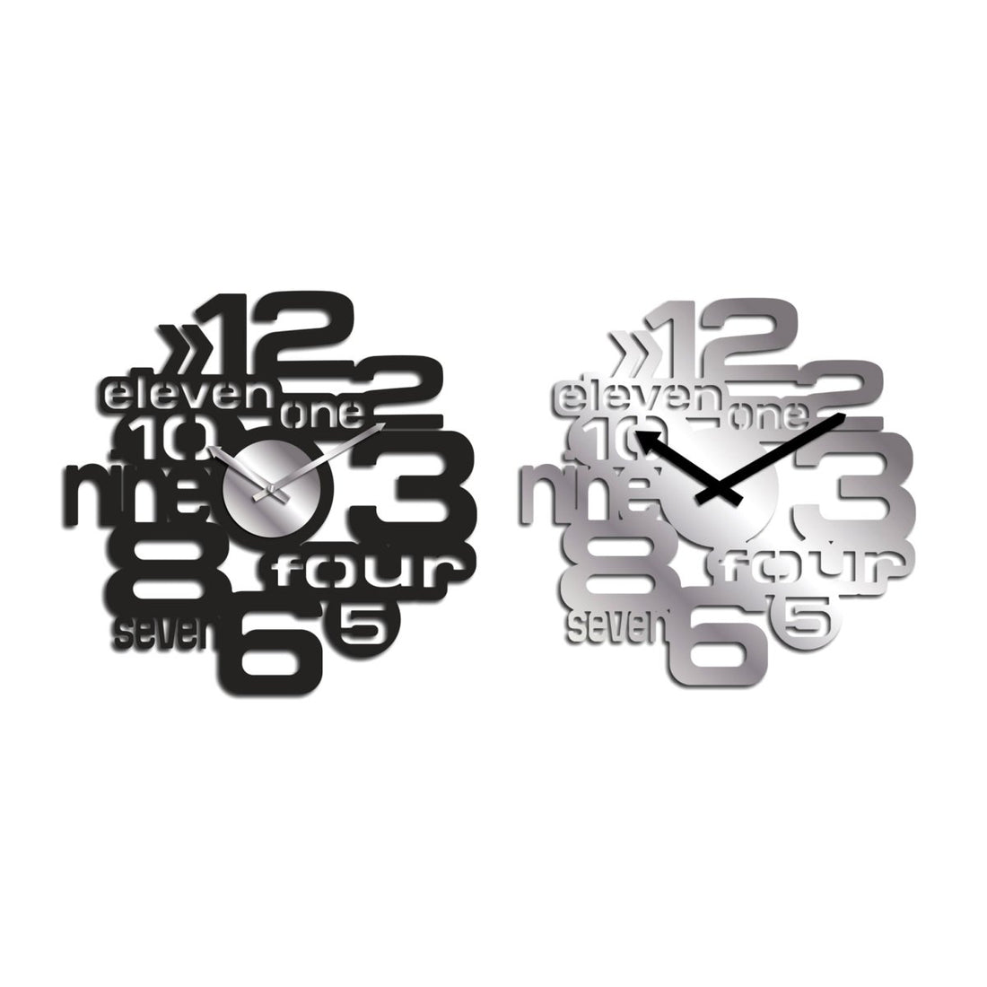 Orologio da parete in metallo a batteria 1XAA 39X39CM - Perrone Shop