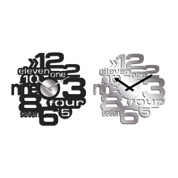 Orologio da parete in metallo a batteria 1XAA 39X39CM - Perrone Shop