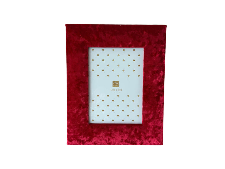 Cornice in velluto Rosso 21x2xH26cm | Mercury
