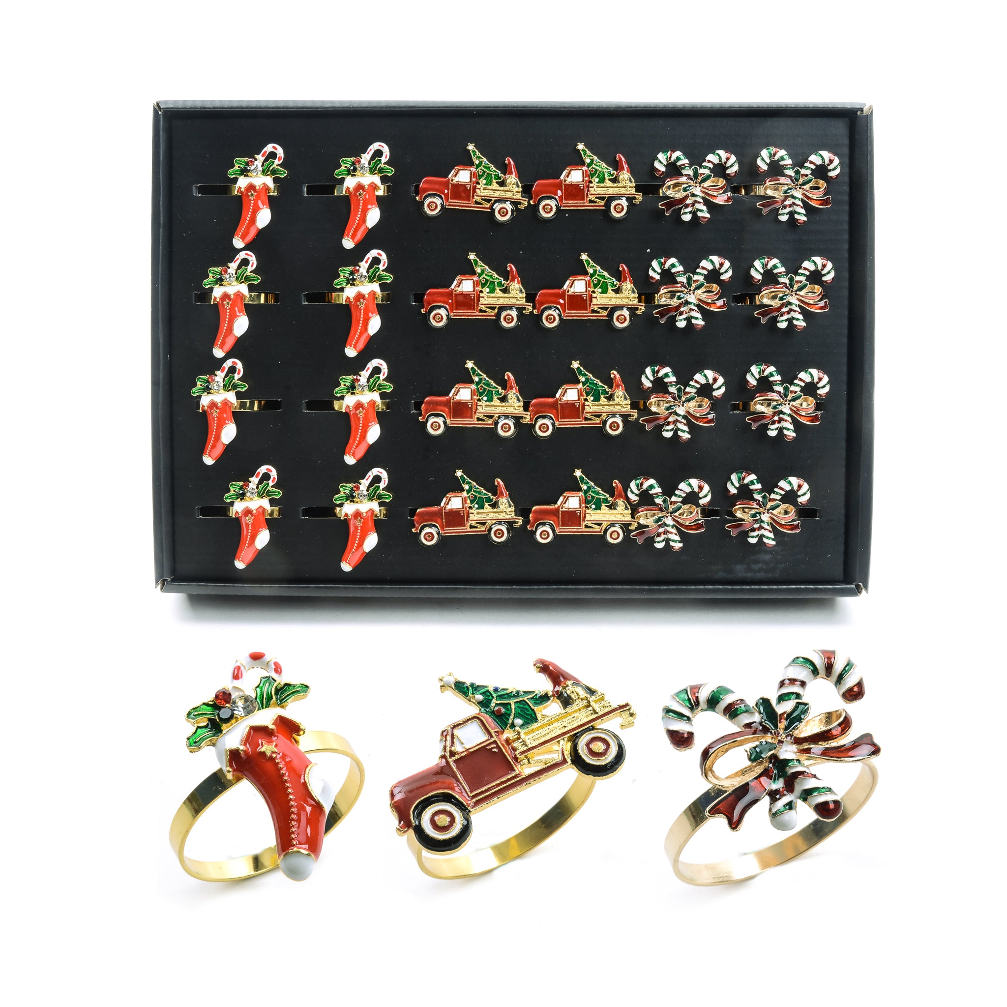 Porta tovaglioli natalizio in metallo | Mercury