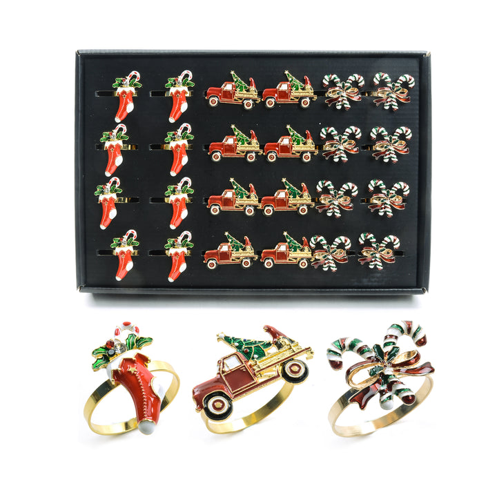 Porta tovaglioli natalizio in metallo | Mercury